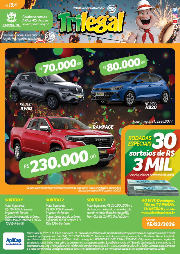 Prêmio do trilegal dessa semana